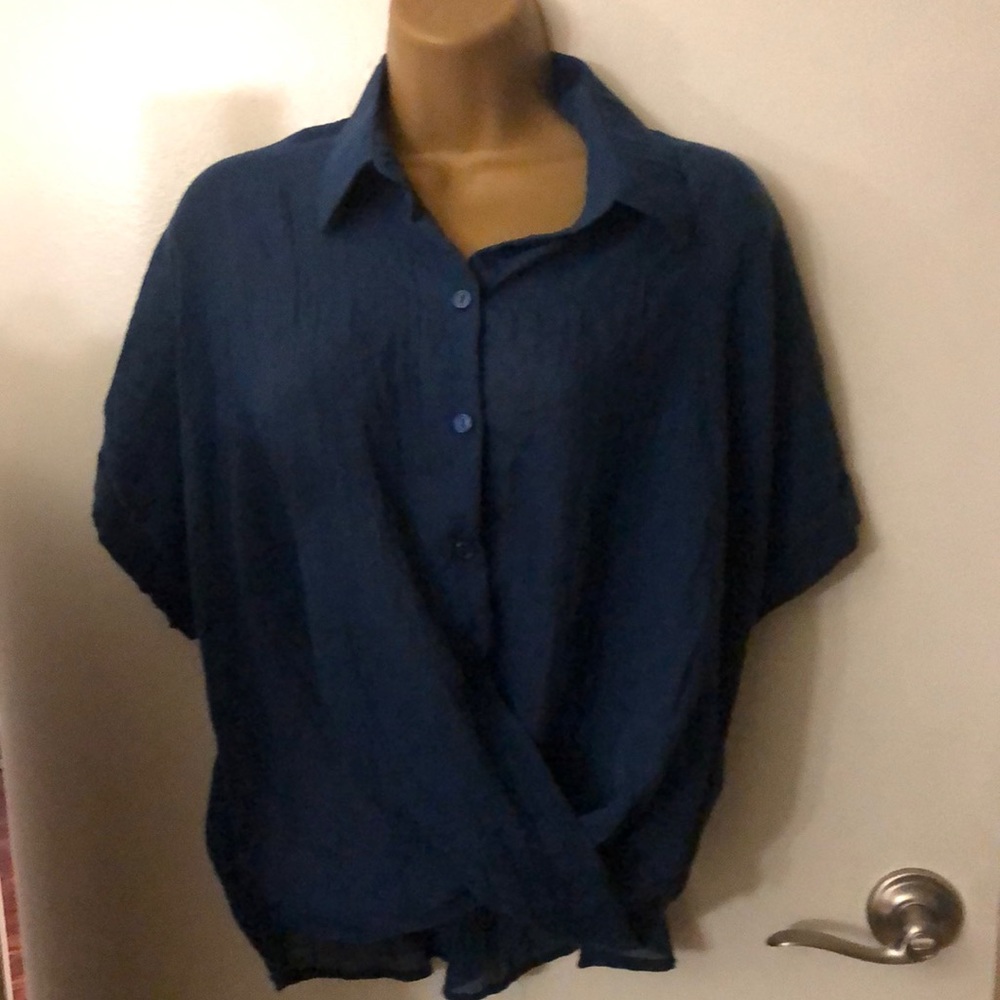 Forever 21 blue blouse